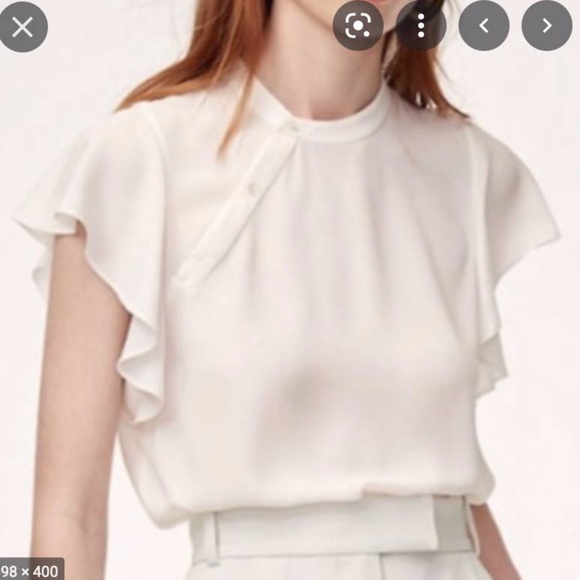 Babaton (aritzia) Cian Blouse size S soft mint - Picture 5 of 5